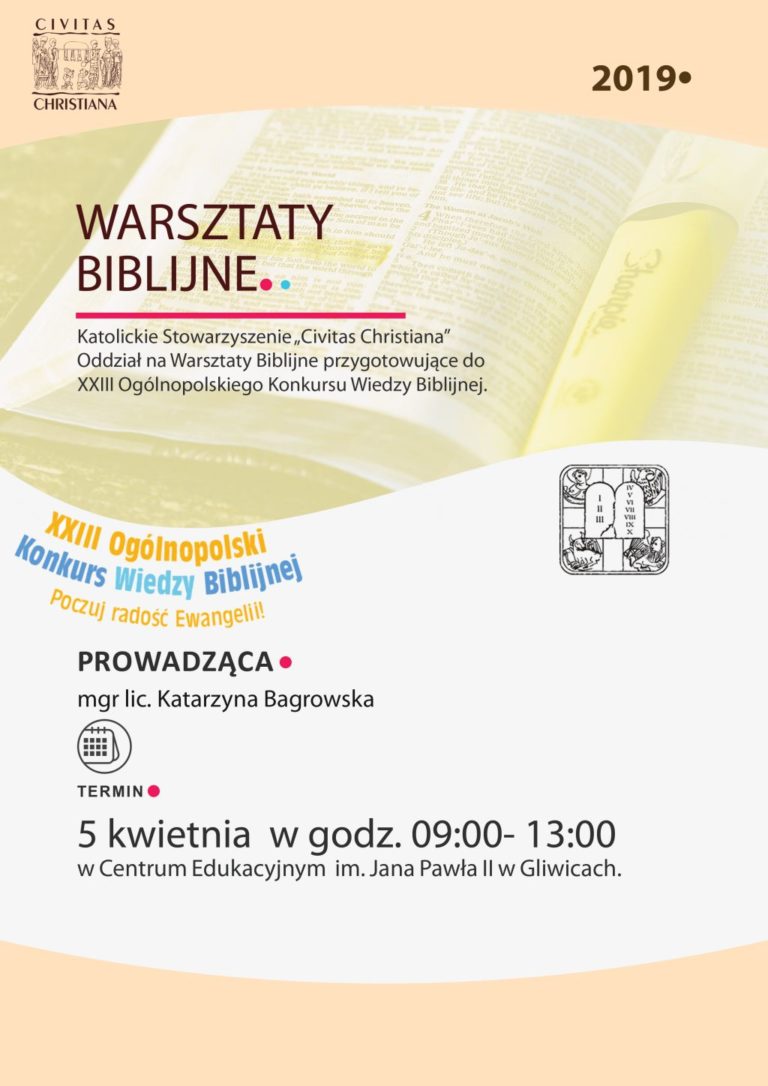 Warsztaty Biblijne w Gliwicach