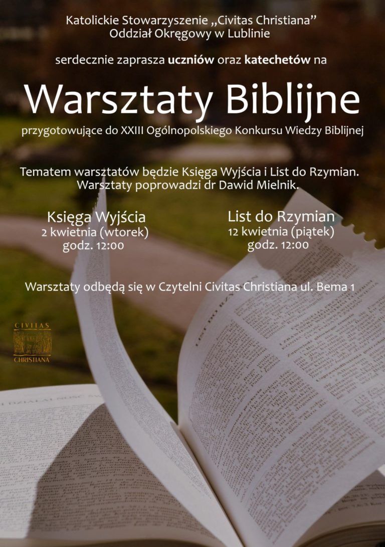 Warsztaty Biblijne w Lublinie
